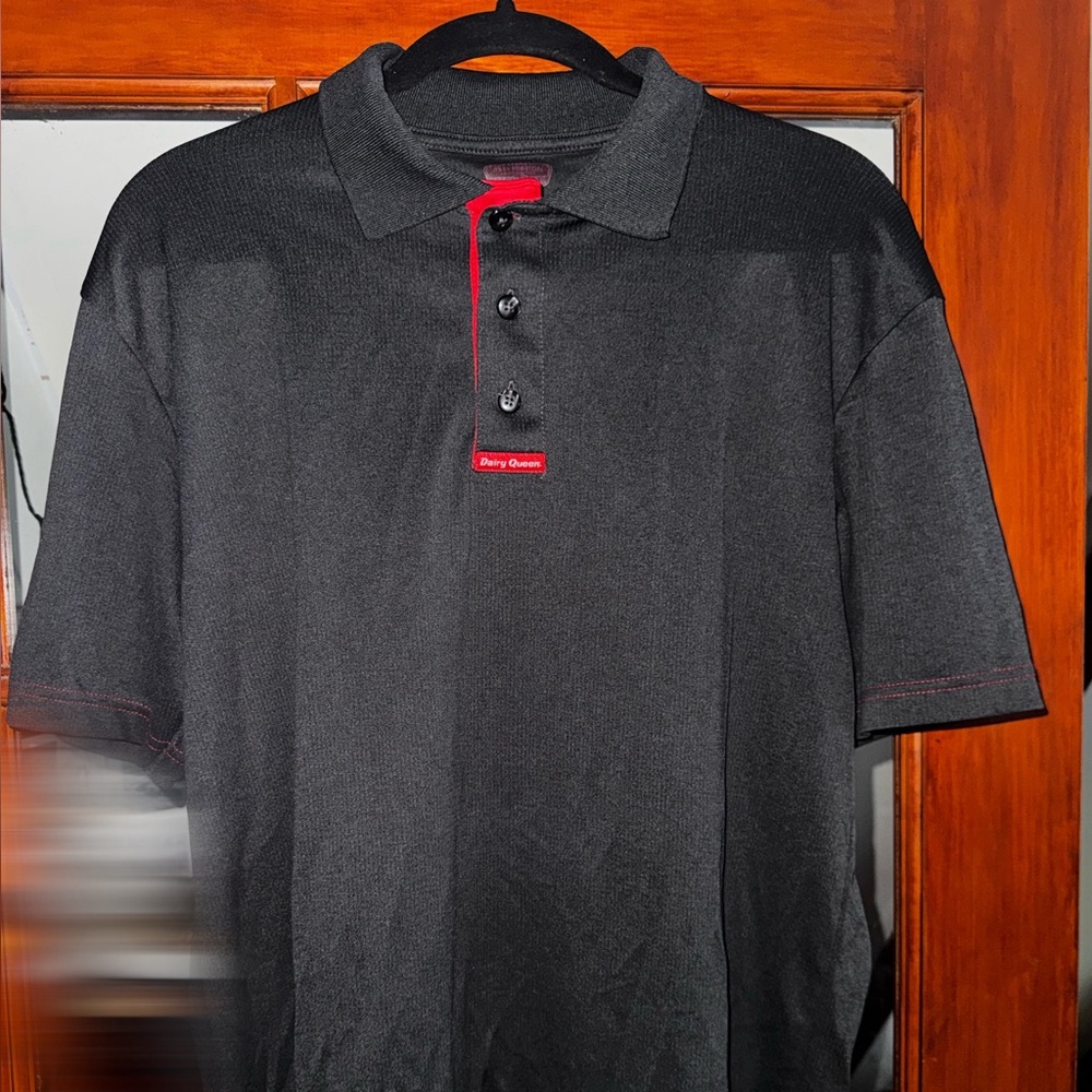 Dairy Queen Perry Ellis Men's Charcoal Polo Shirt